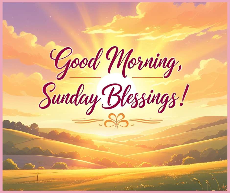 Good morning Sunday Blessings Images and Quotes