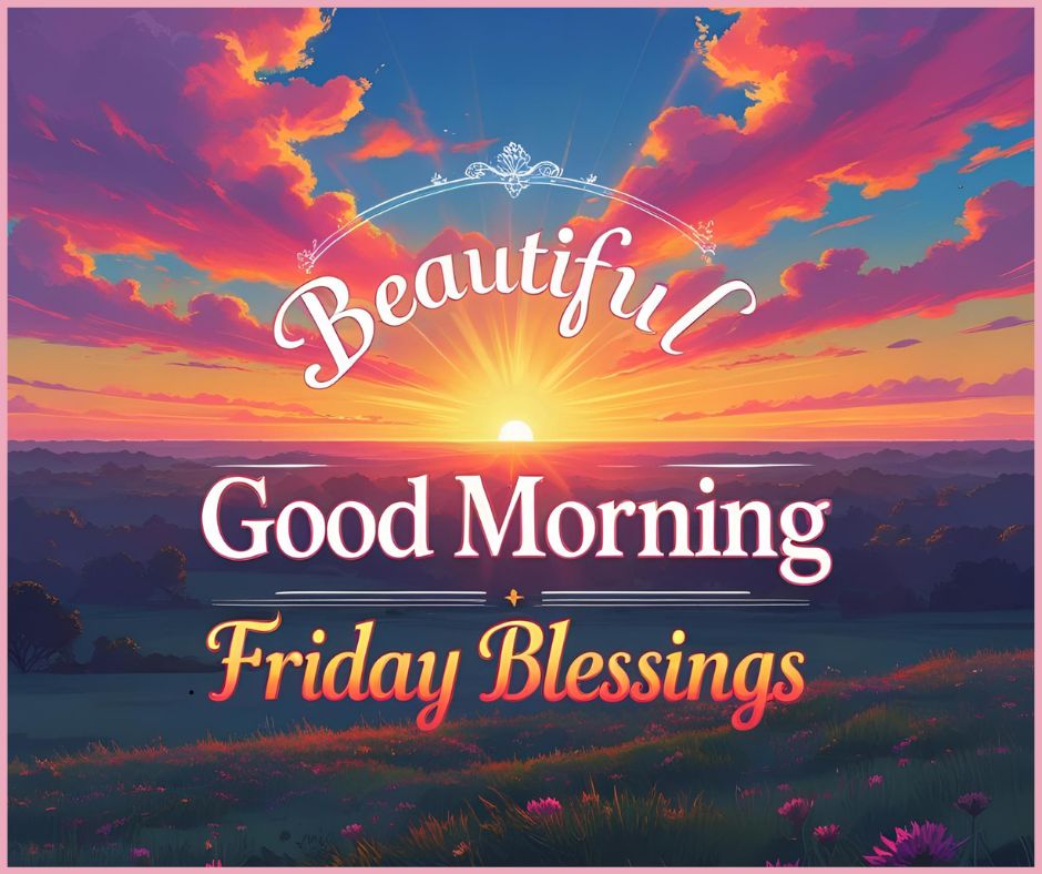 Beautiful Good Morning Friday Blessings