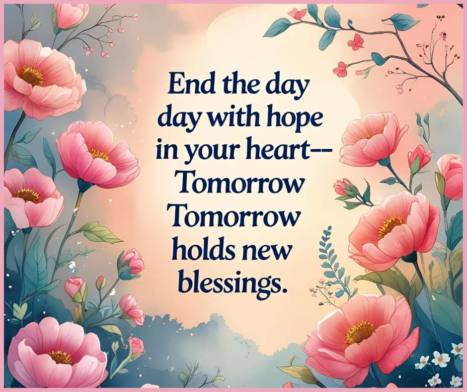 Inspirational Good Night Blessings