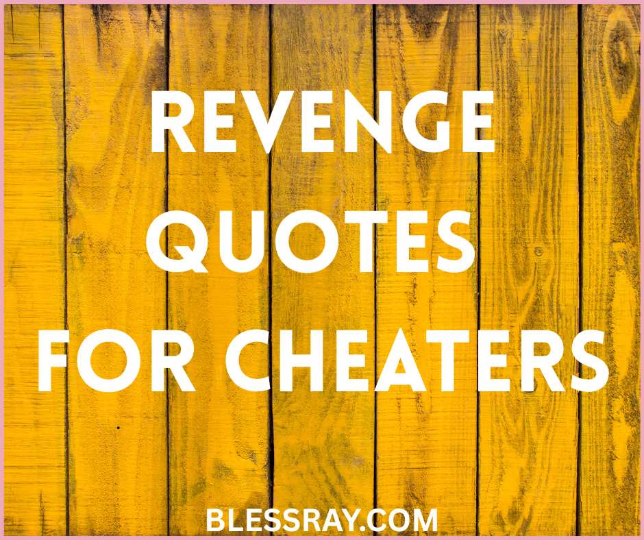 Revenge Quotes for Cheaters