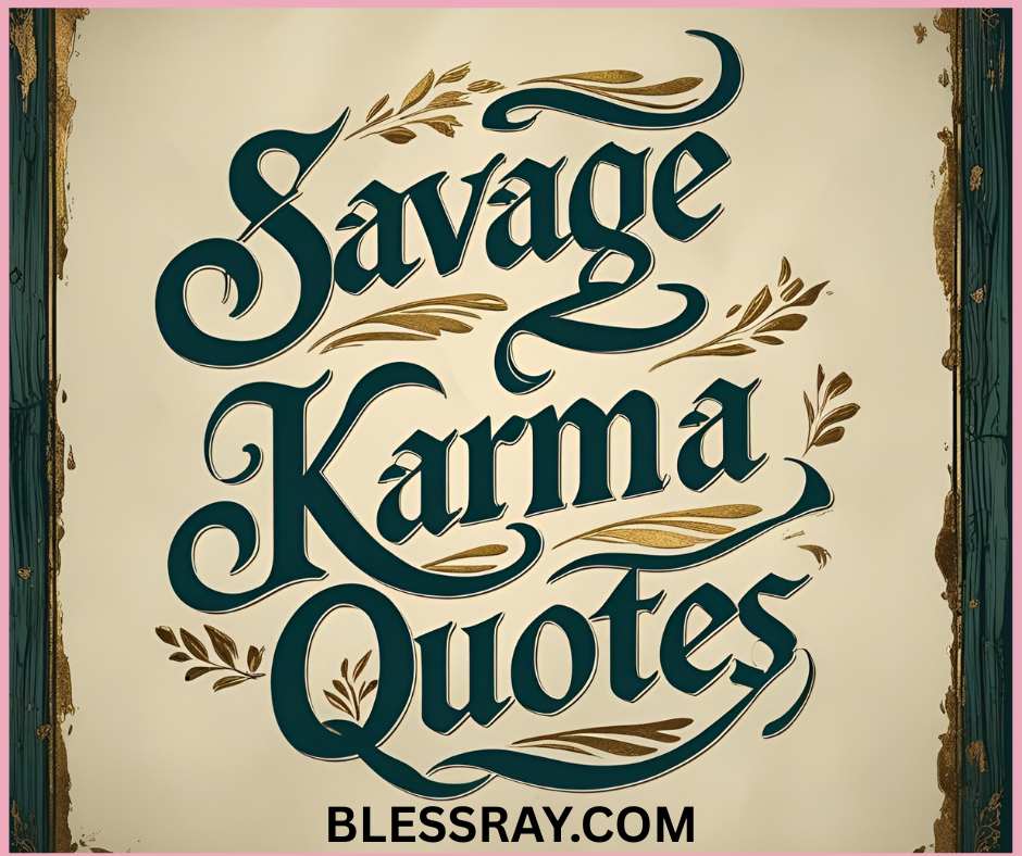 Savage Karma Quotes