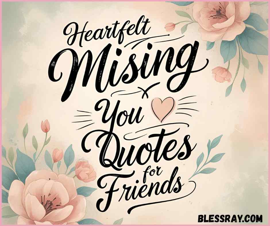 Missing You Quotes for Friends