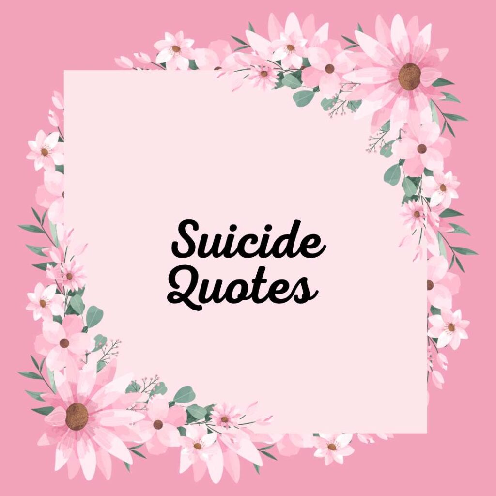 Suicide Quotes