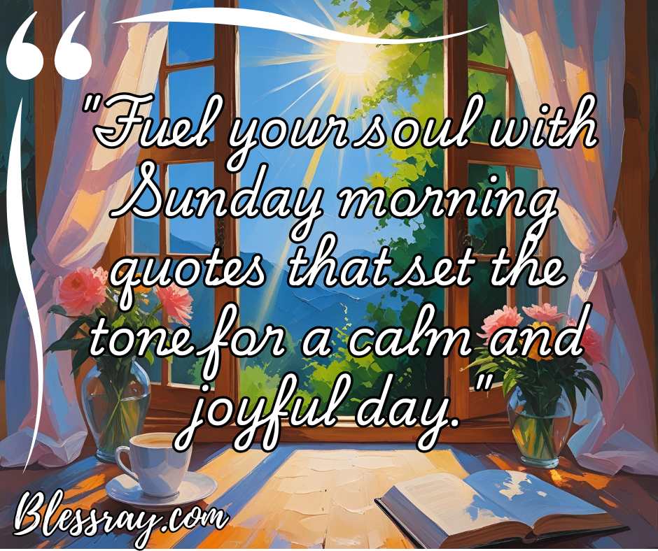 3. Sunday Morning Quotes to Start a Good Day