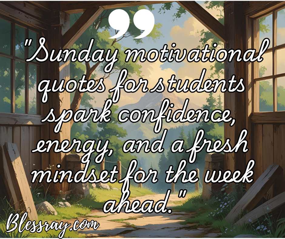 Sunday Motivational Quotes for Students