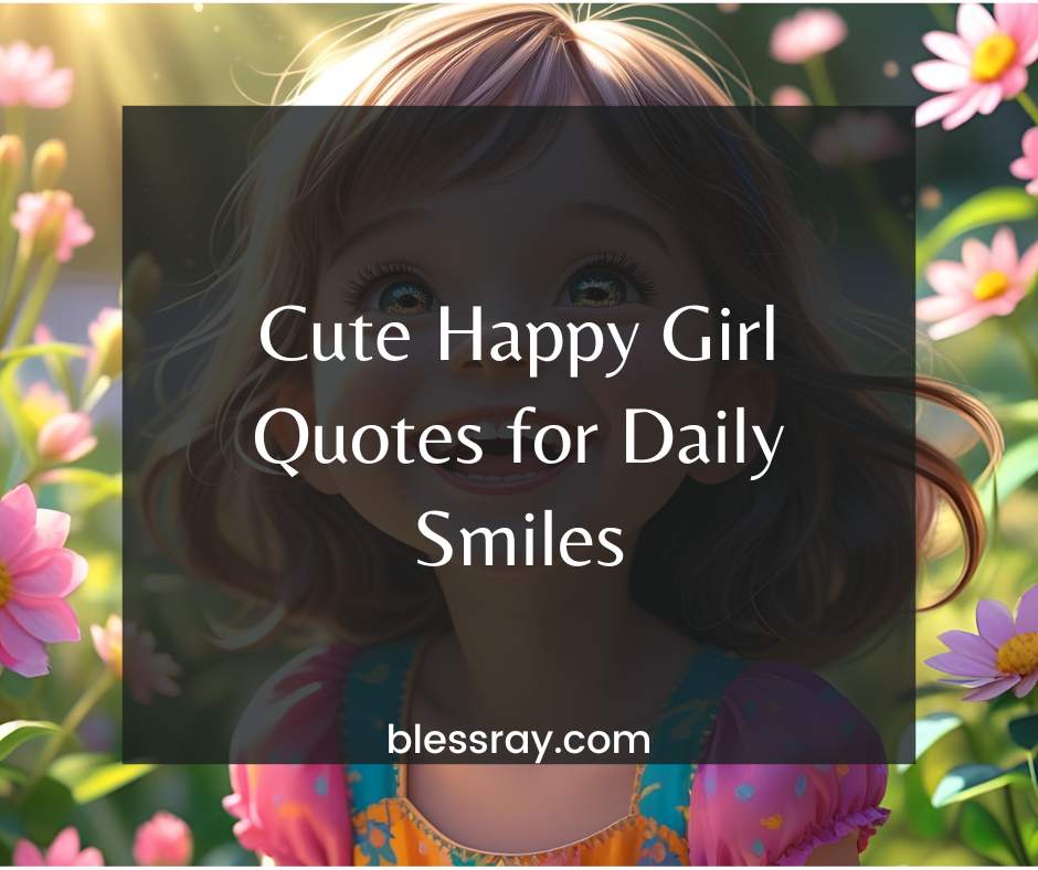 Cute Happy Girl Quotes for Daily Smiles