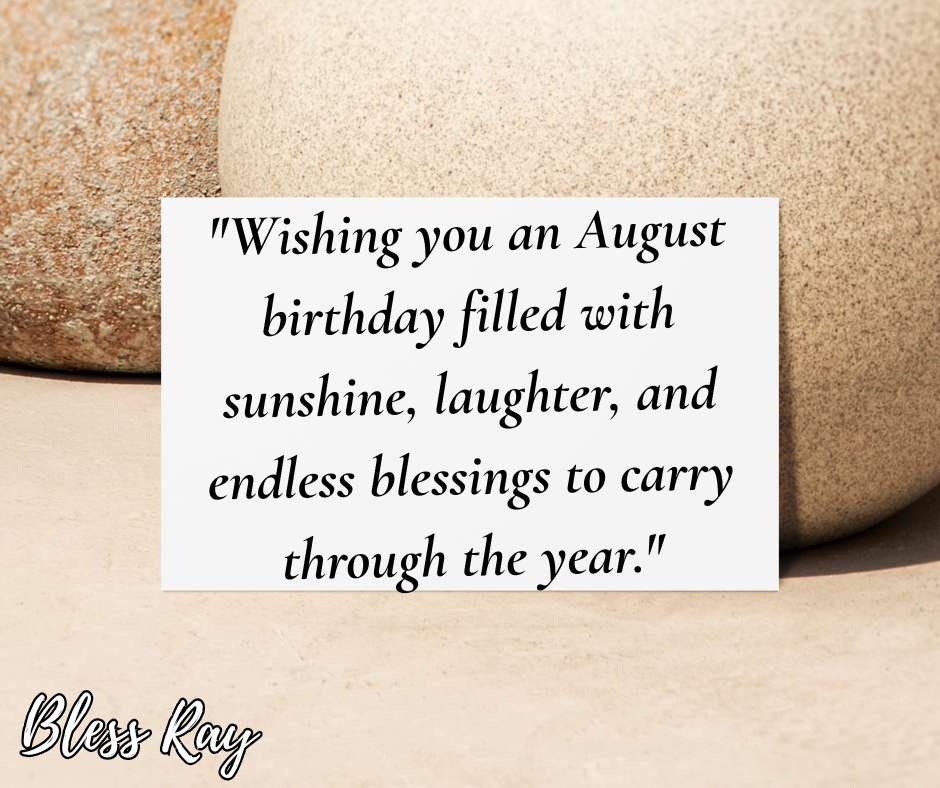 3. Birthday Quotes For August
