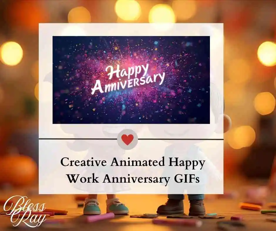 Creative Animated Happy Work Anniversary GIFs