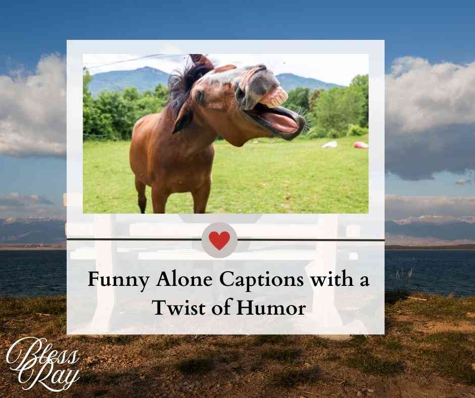 Funny Alone Captions with a Twist of Humor