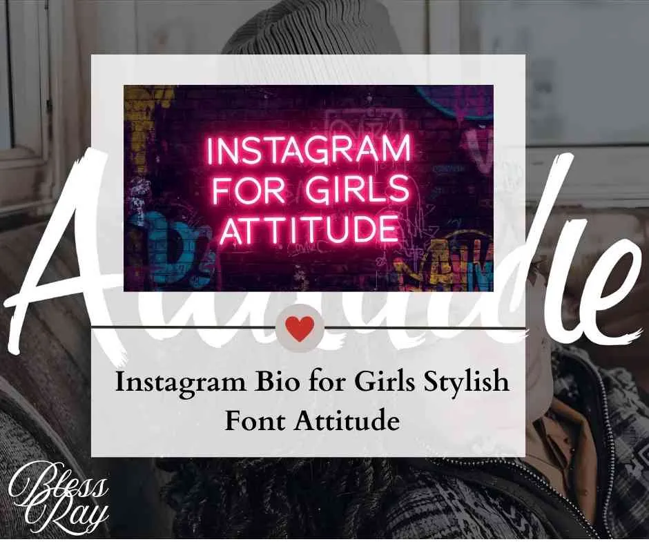 Instagram Bio for Girls Stylish Font Attitude