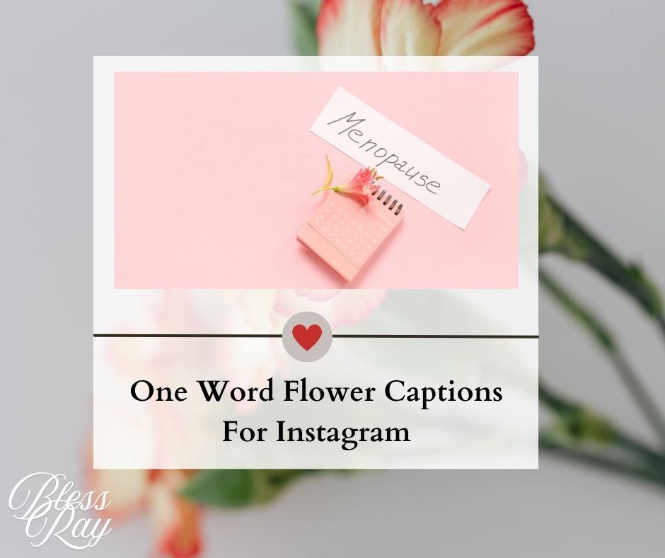 One Word Flower Captions For Instagram