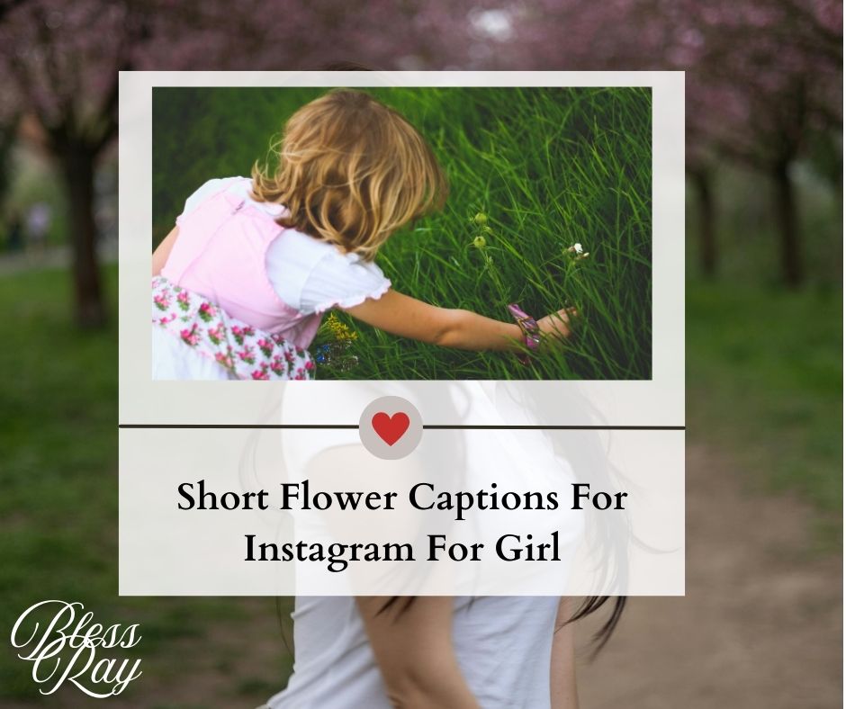 Short Flower Captions For Instagram For Girl